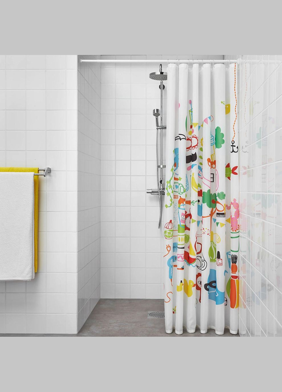 Штанга для душової шторки ІКЕА BOTAREN 70120 см (10306019) IKEA (278407463)