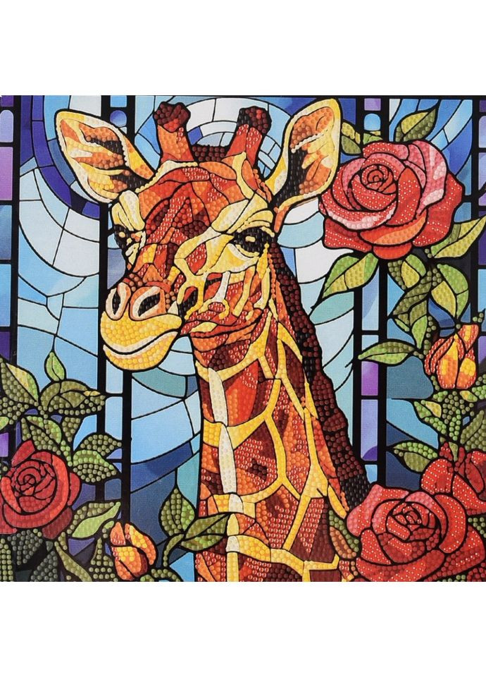 Алмазна мозаїка "Жирафова казка" DEEX16306 не повна викладка Strateg (366237715)