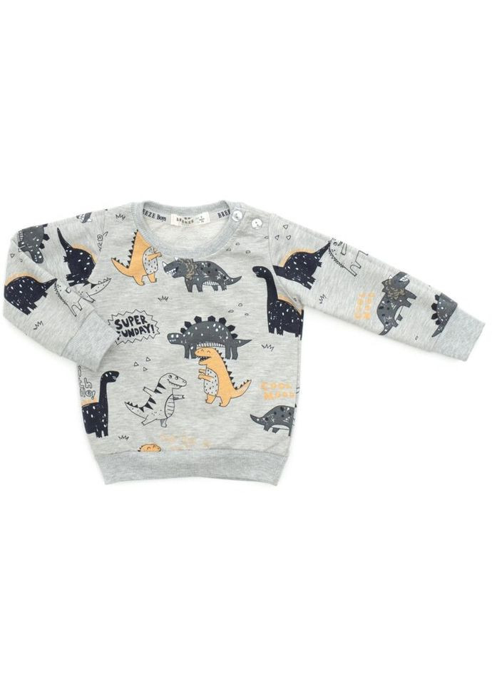 Спортивный костюм с динозаврами (18889-80B-yellow) Breeze (300857517)