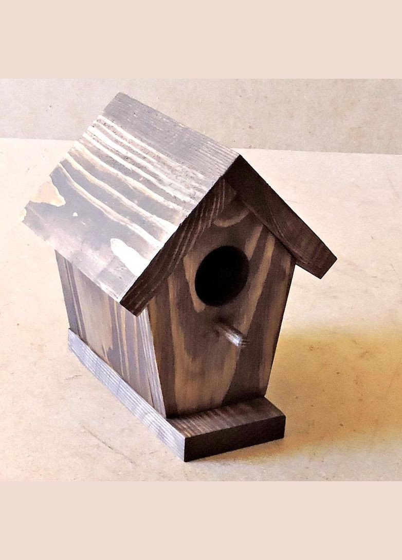 Шпаківня садова з дерева Синичка капучино (СКВ-001109) No Brand (328605658)