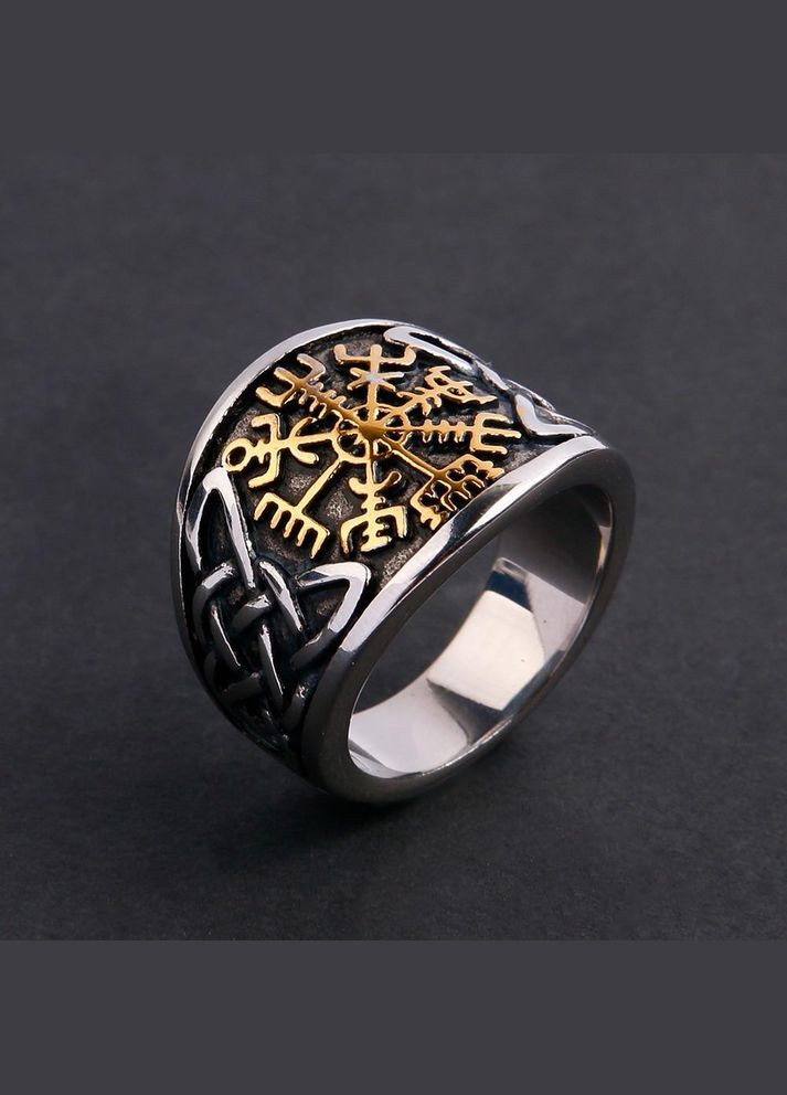 Скандинавское кольцо оберег руны и древние символы для мужчин оберег для семьи вашего здоровья размер19 Fashion Jewelry (291119872)