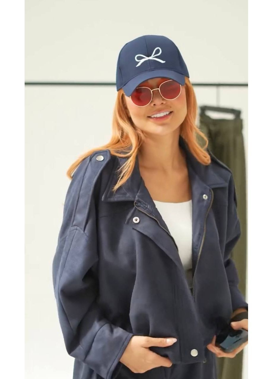 Женский замшевый костюм бомбер на подкладке и брюки палаццо MonCher (362206365)