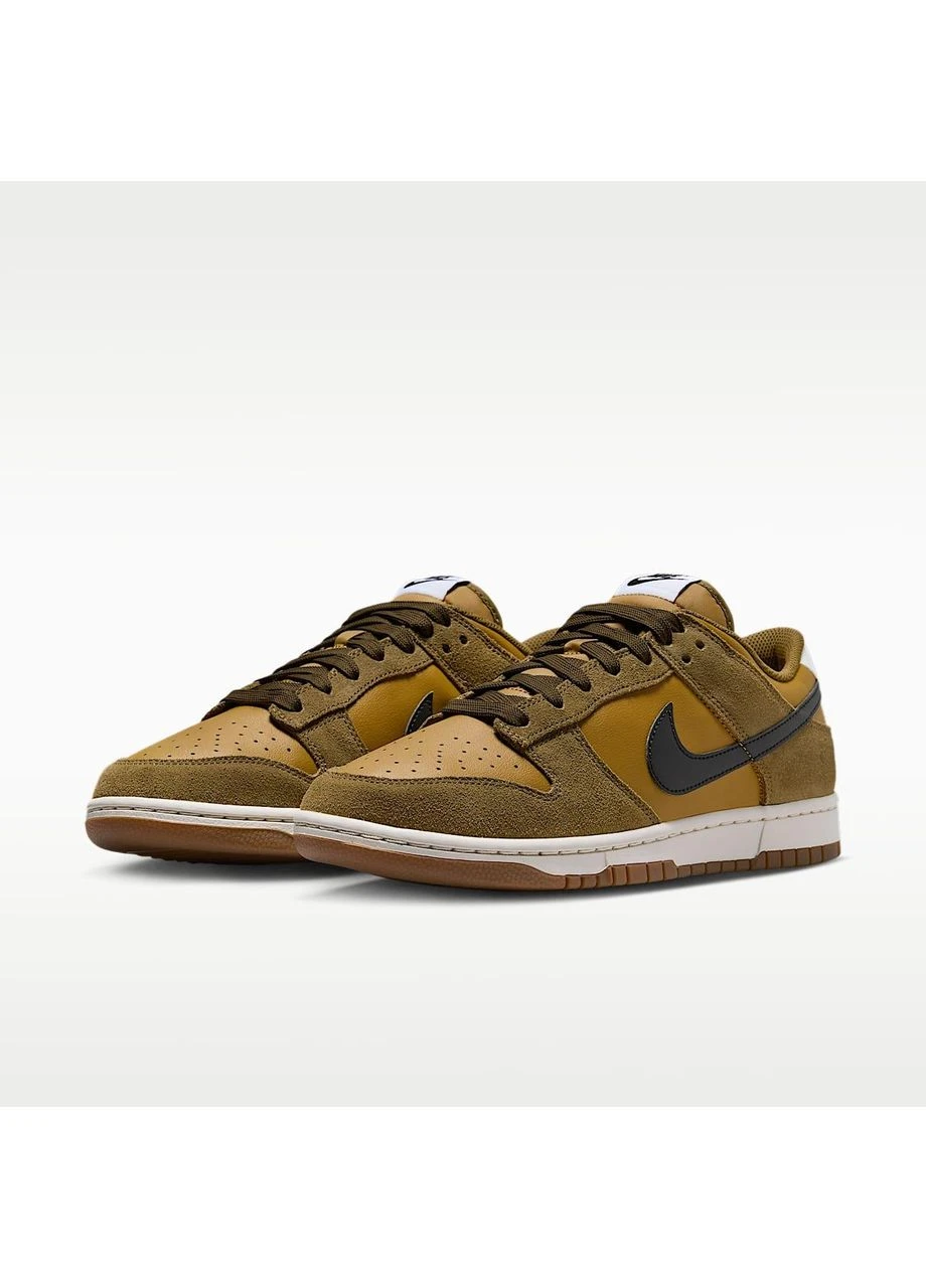 Цветные демисезонные кроссовки dunk olive/brown ib6399-300 Nike