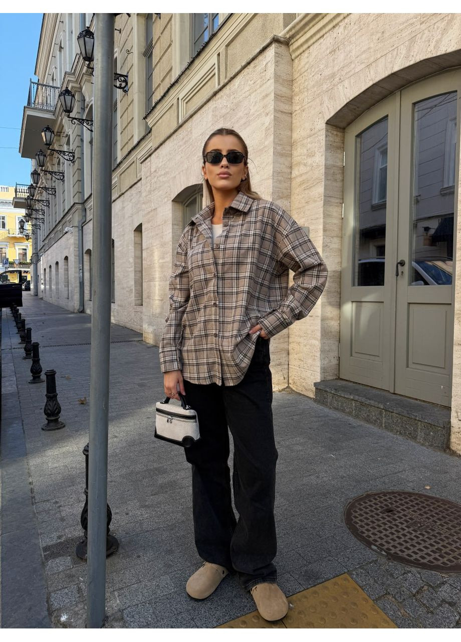 Жіноча фланелева сорочка в клітку Fashion (356177701)