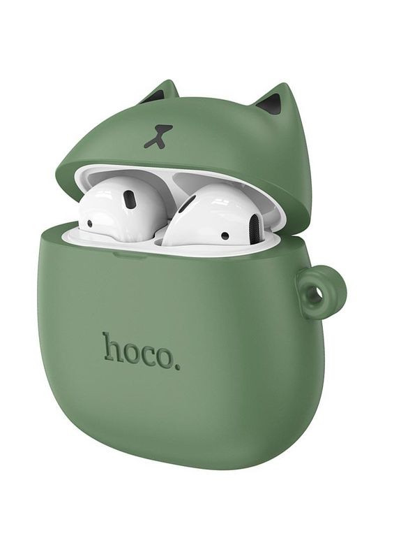 Беспроводные наушники EW45 Forest cat зеленые Hoco (280877745)