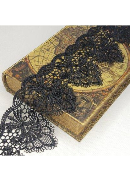 Кружево макраме 10 см (13 м) цвет-черный (729-101-039) Plus-plus (352743596)