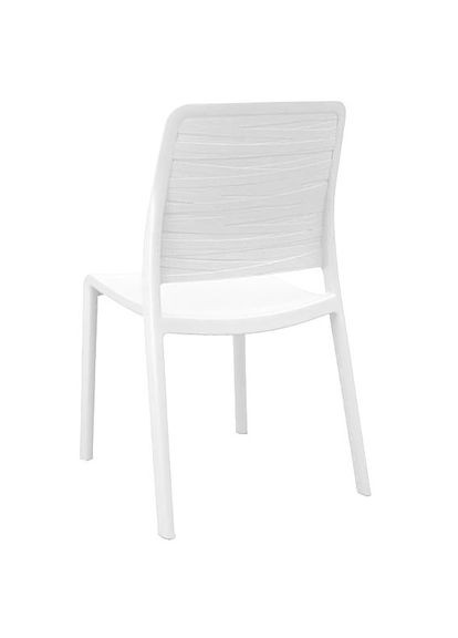 Стілець садовий пластиковий Keter Charlotte Deco Chair, білий Evolutif (329407271)