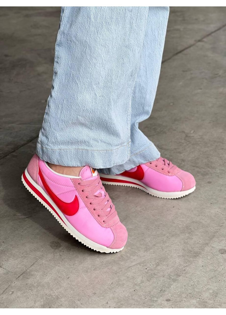Розовые демисезонные кроссовки мужские nike cortez pink найк кортез No Brand