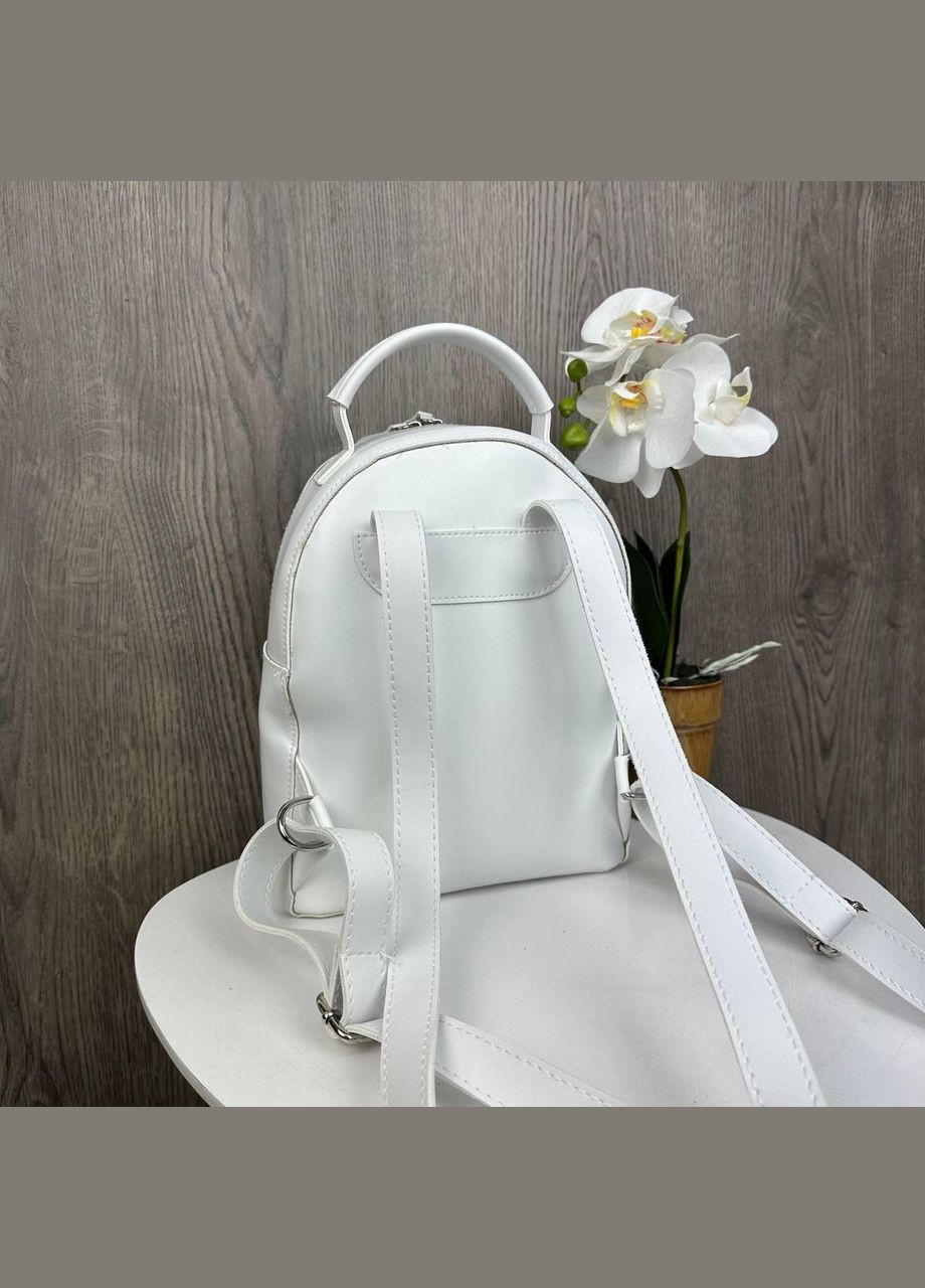 Жіночий міні рюкзак прогулянковий Білий No Brand (301082963)