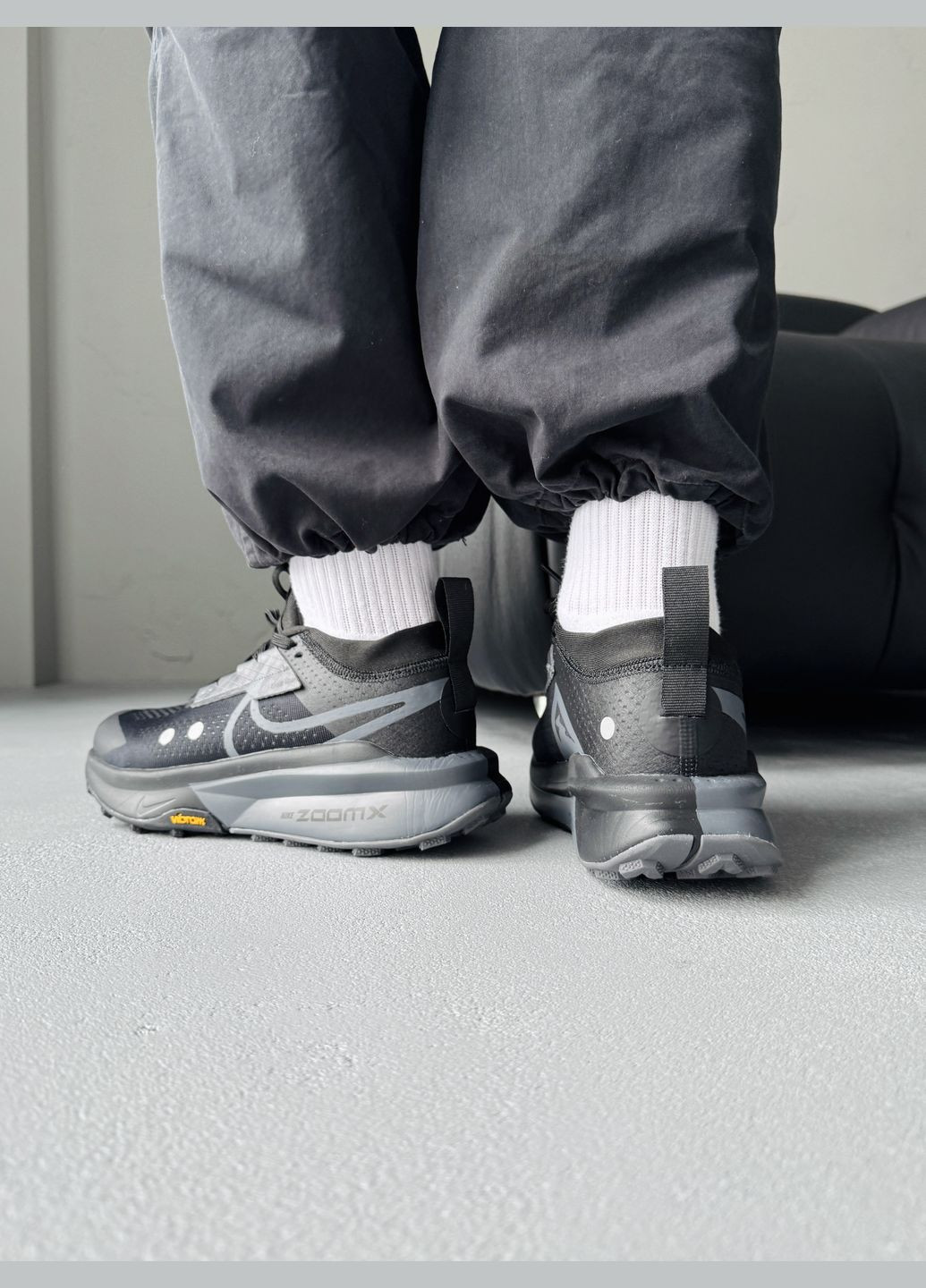 Черные демисезонные кроссовки мужские nike zegama trail 2 zoomx black | найк зегама треил 2 черные No Brand