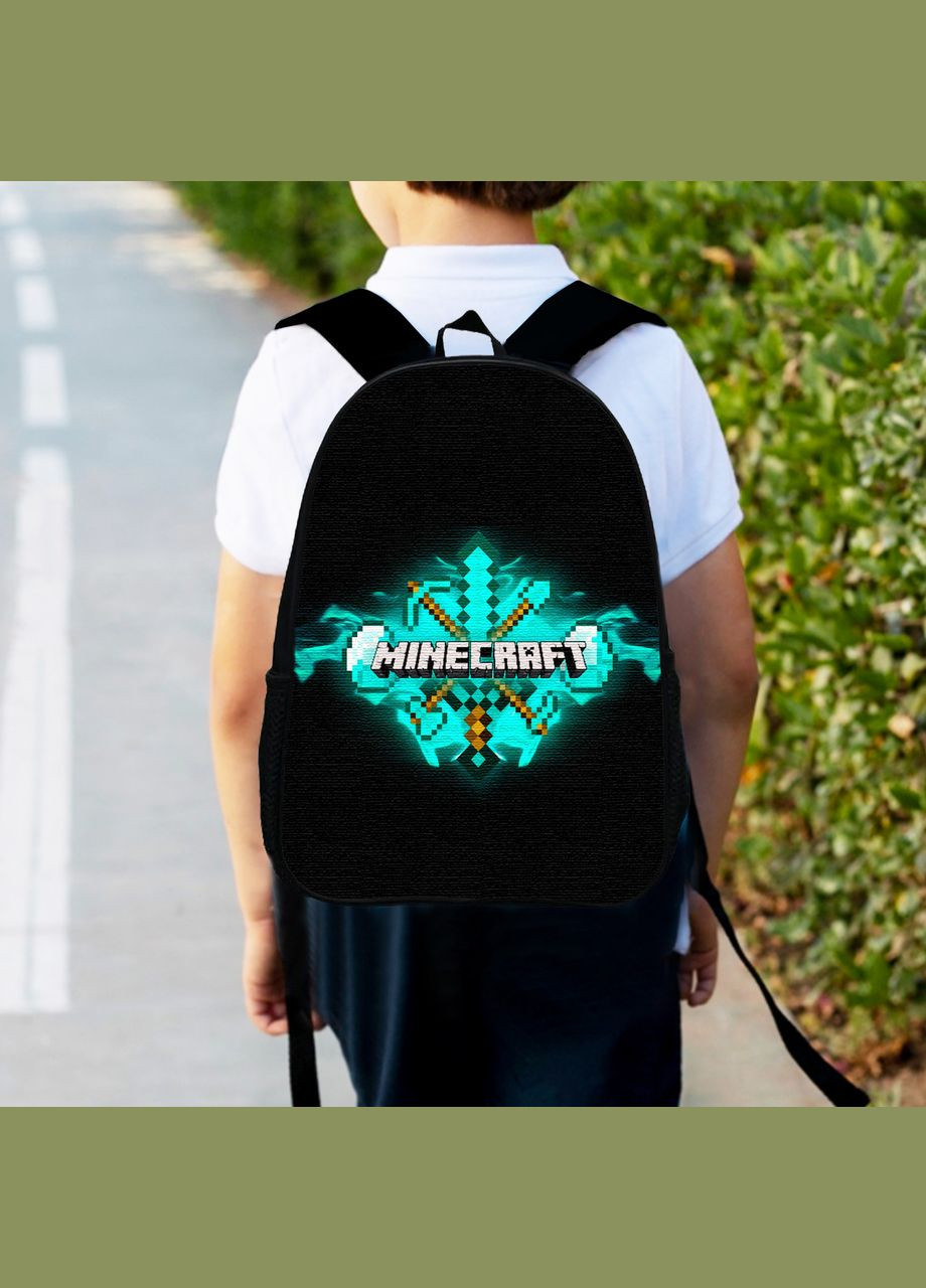 Рюкзак дитячий майнкрафт "Minecraft" 34х27см, міський ранець для хлопчика з принтом No Brand (306438267)