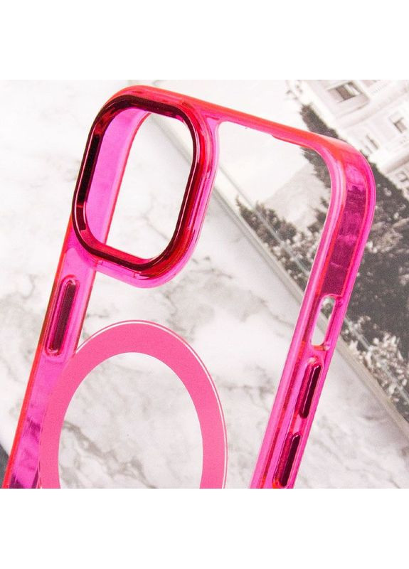 Чохол TPU Iris з MagSafe для Apple iPhone 12 Pro Max (6.7") Малиновий Epik (372972670)