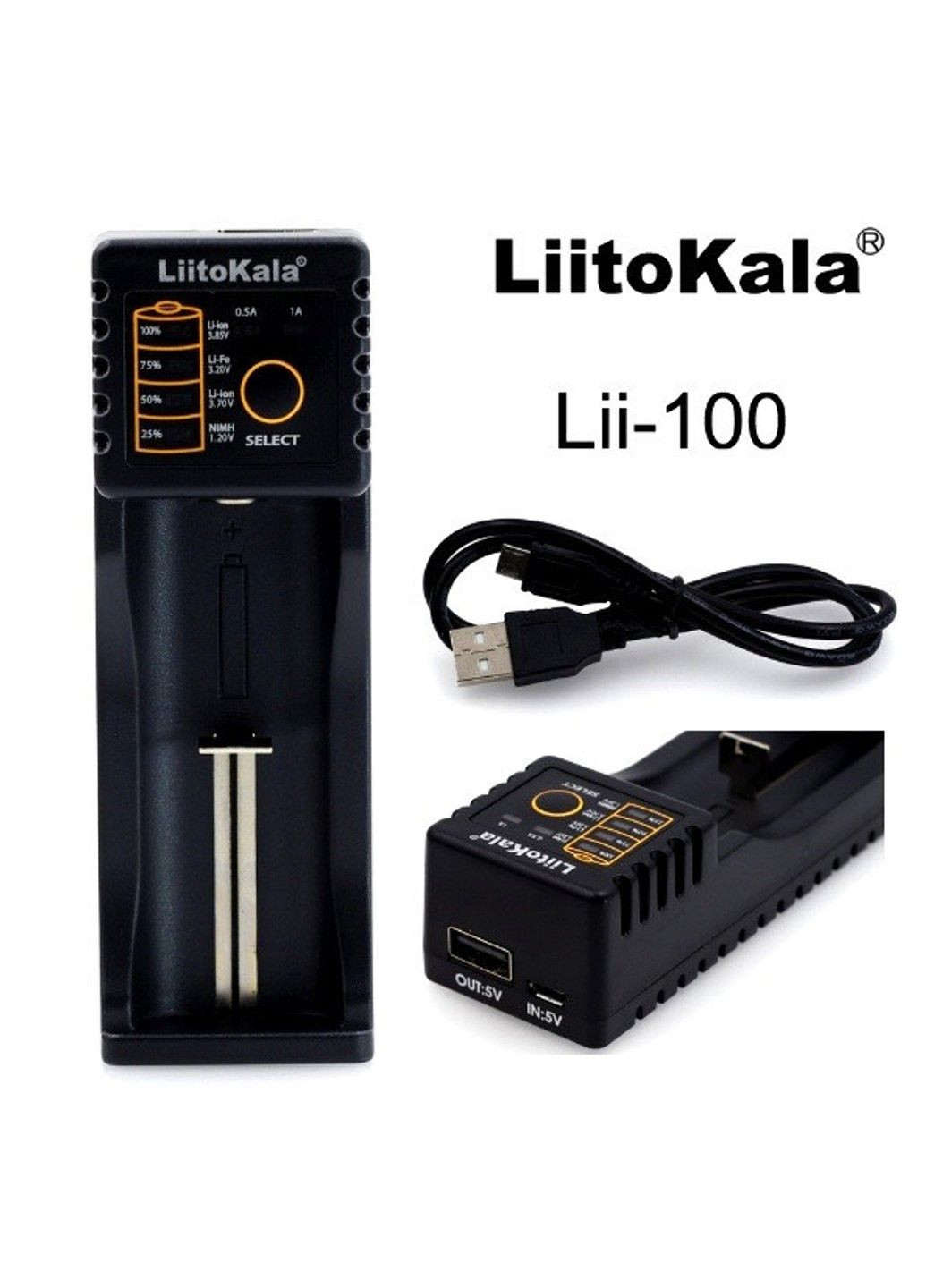 Зарядний пристрій повербанк Lii 100 LiitoKala (331639216)