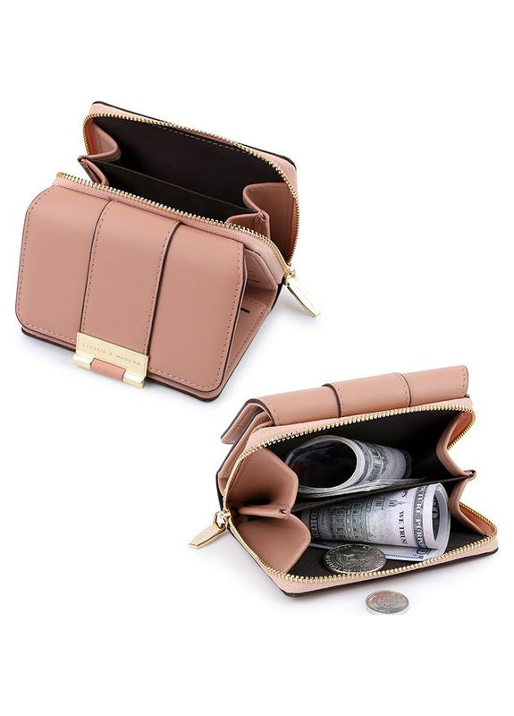 Женский кошелек STAR C319-2B Pink для купюр и карт на молнии с застёжкой повседневный 5шт Eastern (352012189)