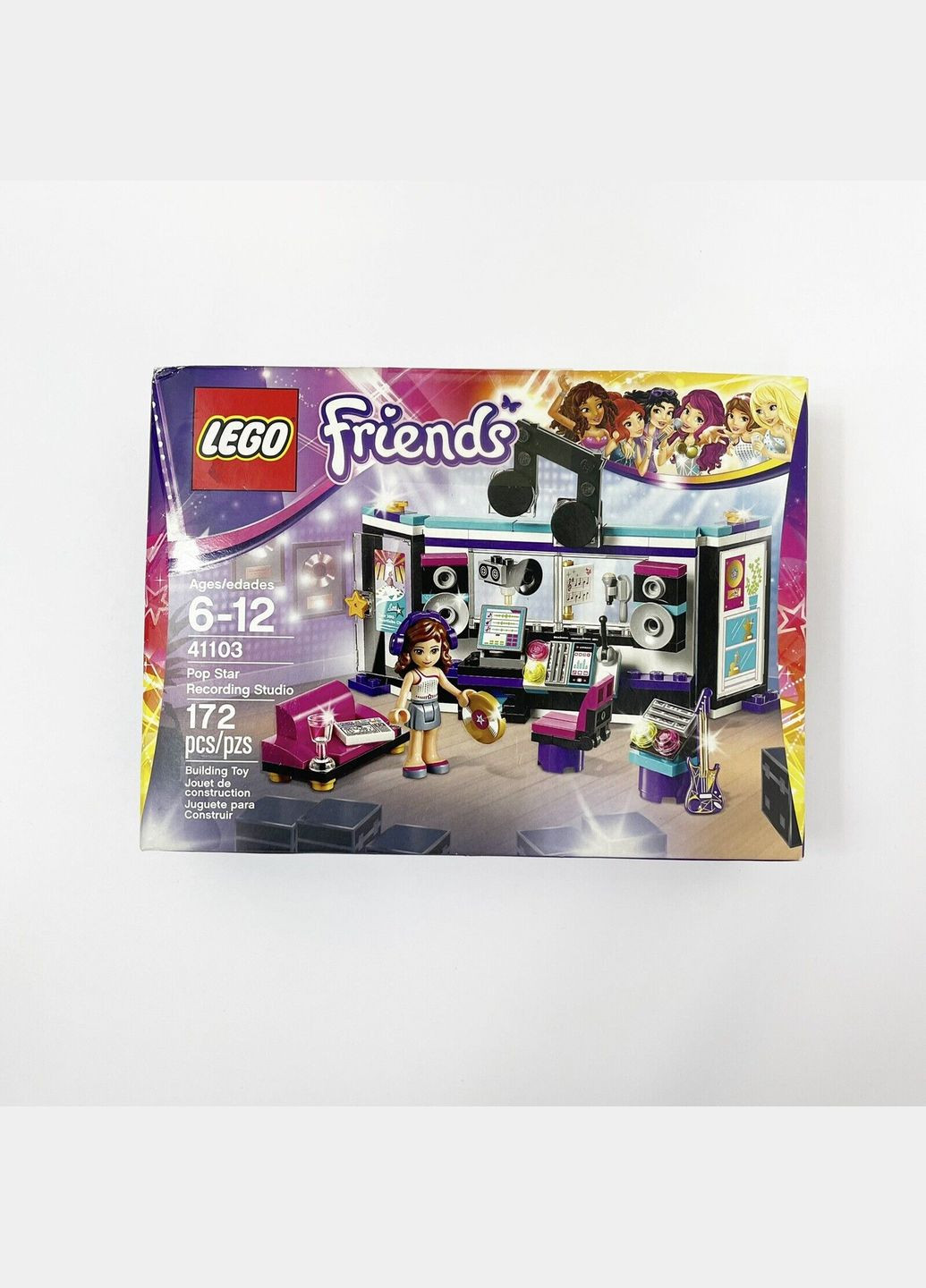 Конструктор Friends Поп-звезда в студии звукозаписи 172 детали (41103) Lego (292132565)