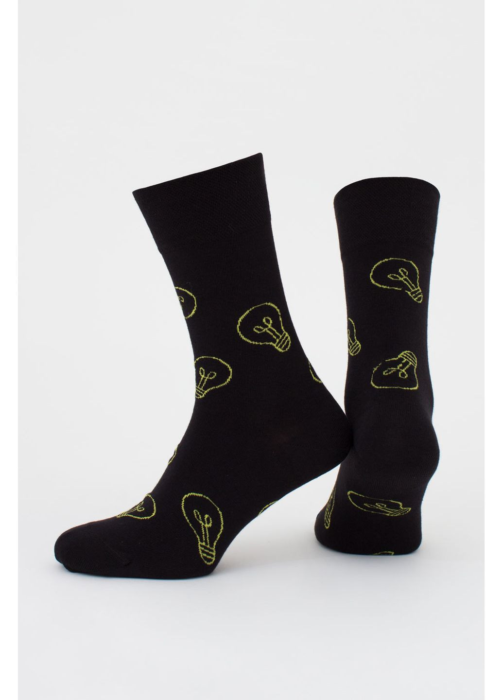 Чёрные набор мужских носков 2 пары Giulia абстрактные (351854467)