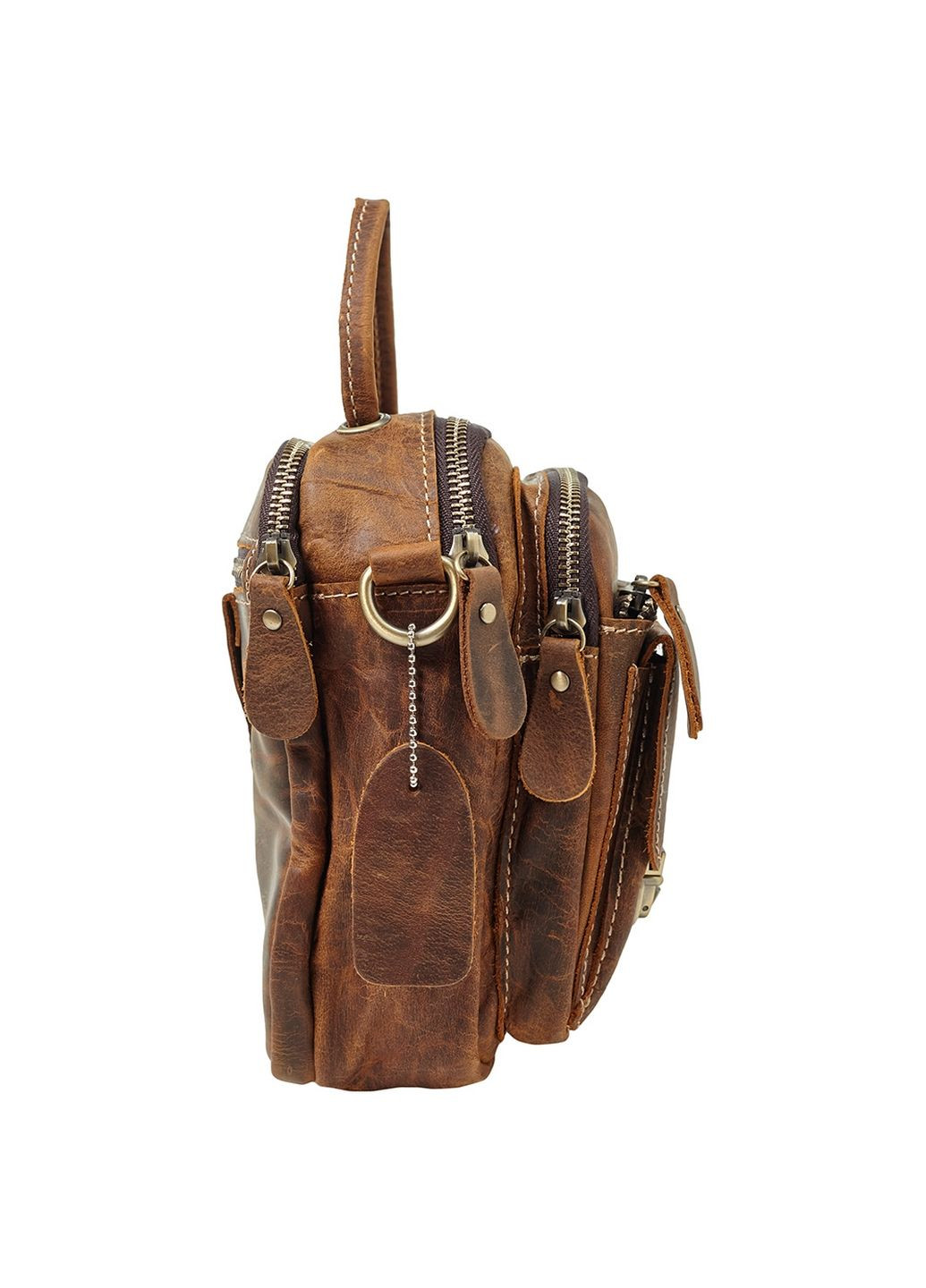 Чоловічі шкіряні сумки через плече 15х21х8 см Buffalo Bags (294188884)
