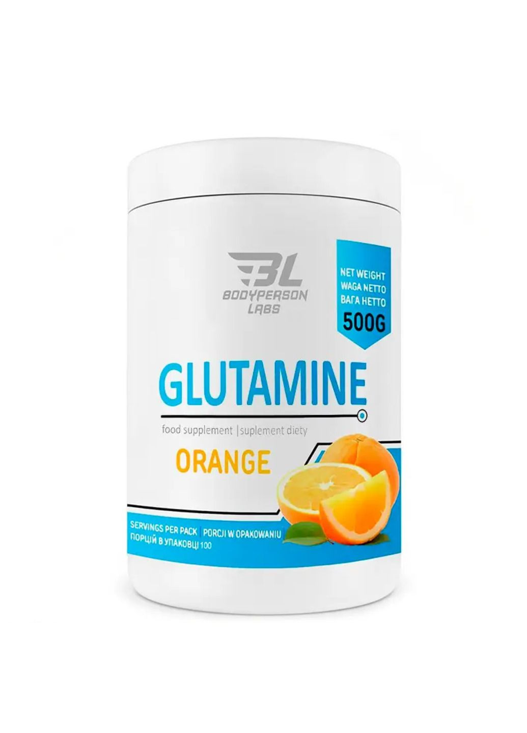 Glutamine - 500g Orange L-глютамін Bodyperson Labs (285272725)