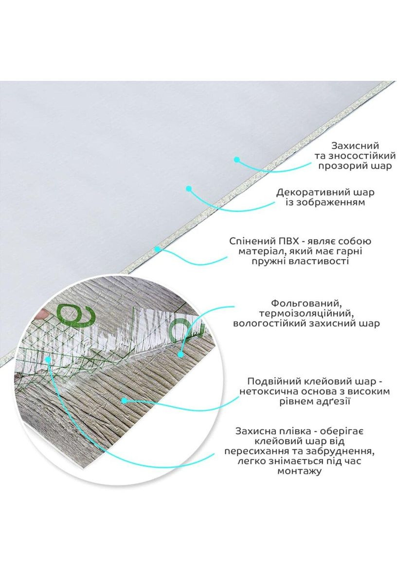 Самоклеящаяся виниловая плитка в рулоне белое дерево 0,6*3m*2мм Мат SW-00002057 Sticker Wall (300241746)