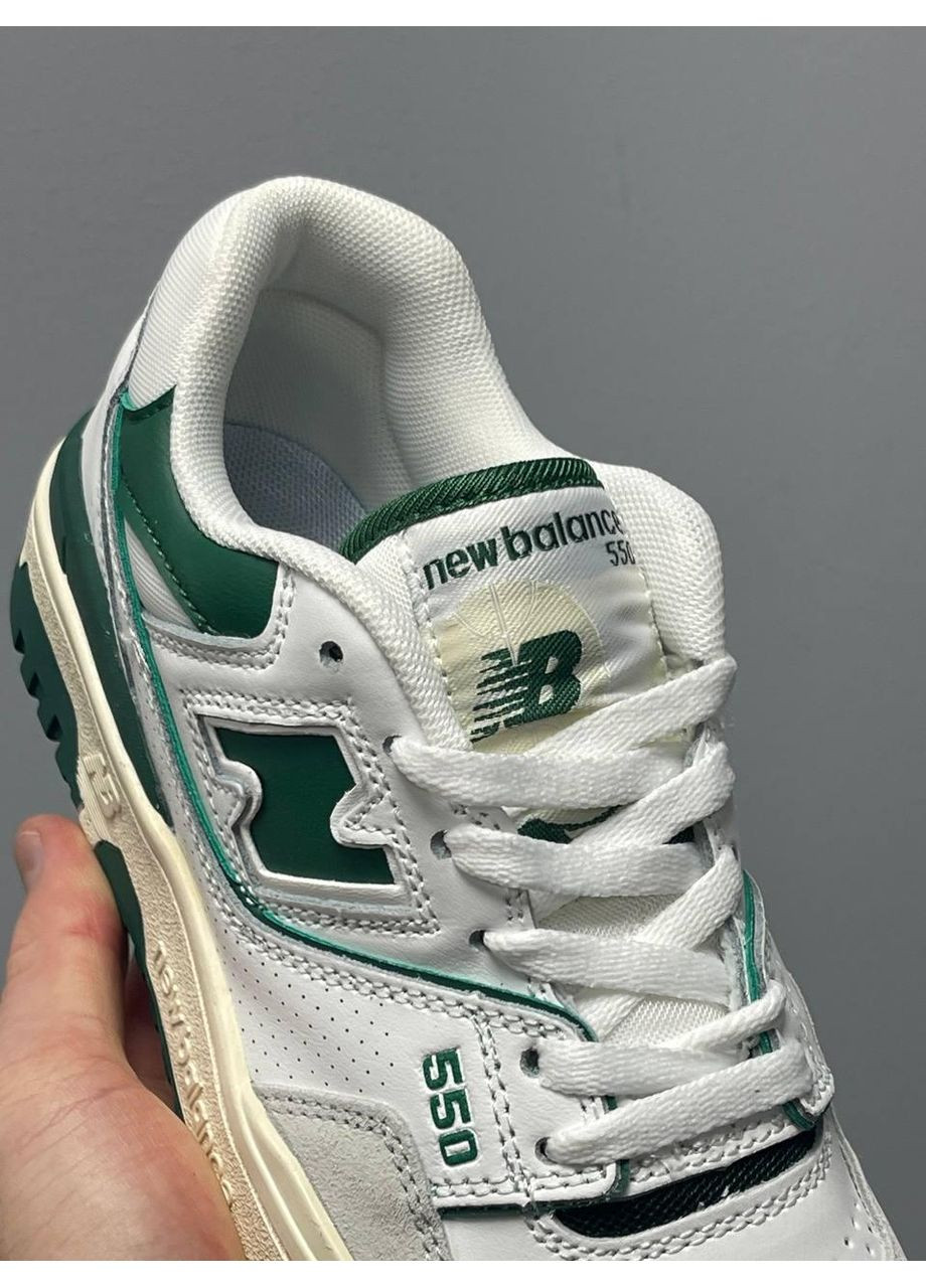 КРОСІВКИ ЖІНОЧІ NEW BALANCE 550 WHITE GREEN 2.0 НЬЮ БЕЛАНС 550 No Brand сірі демісезони (369387792)