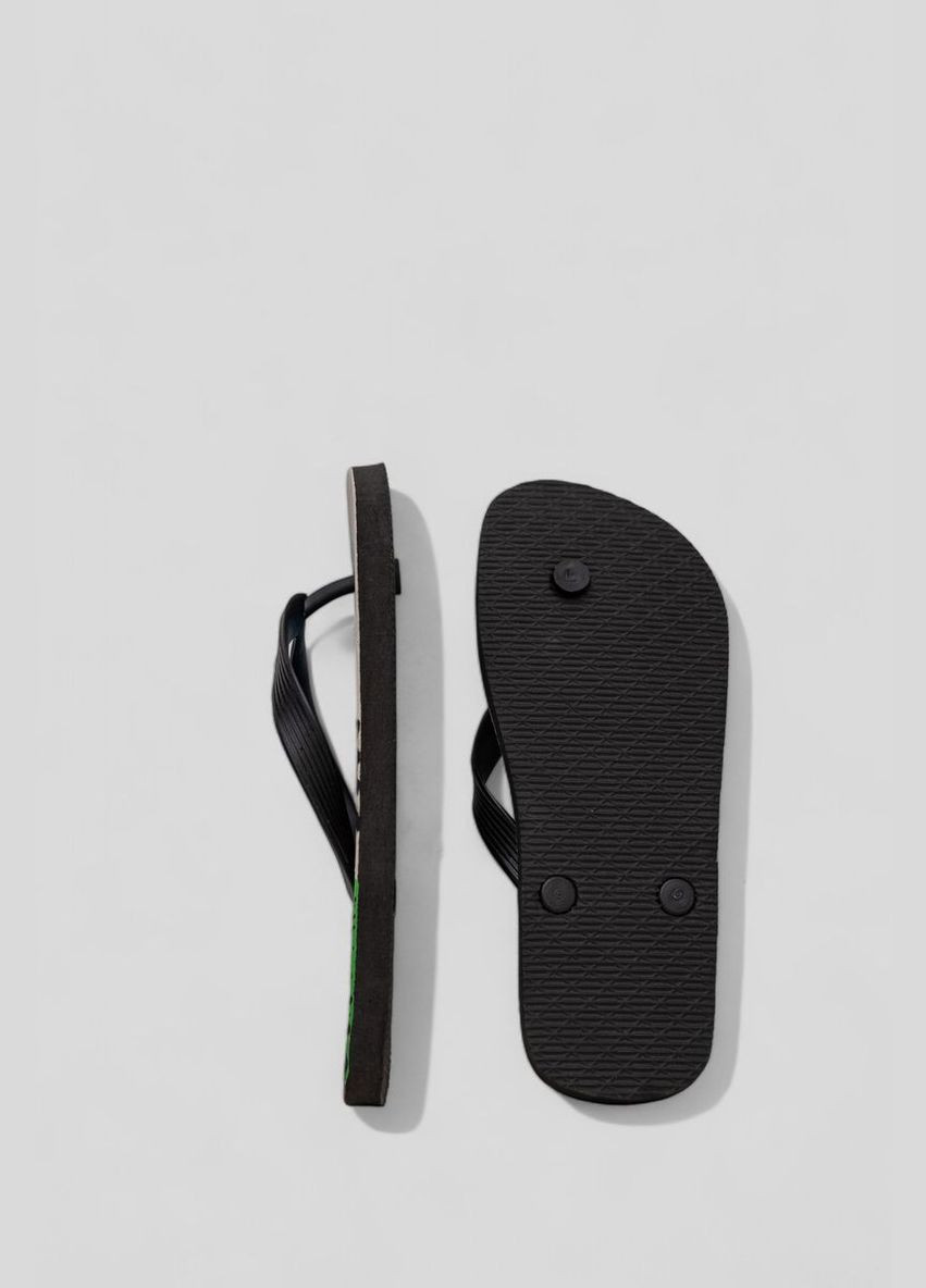 Черные пляжные вьетнамки мужские Far Light