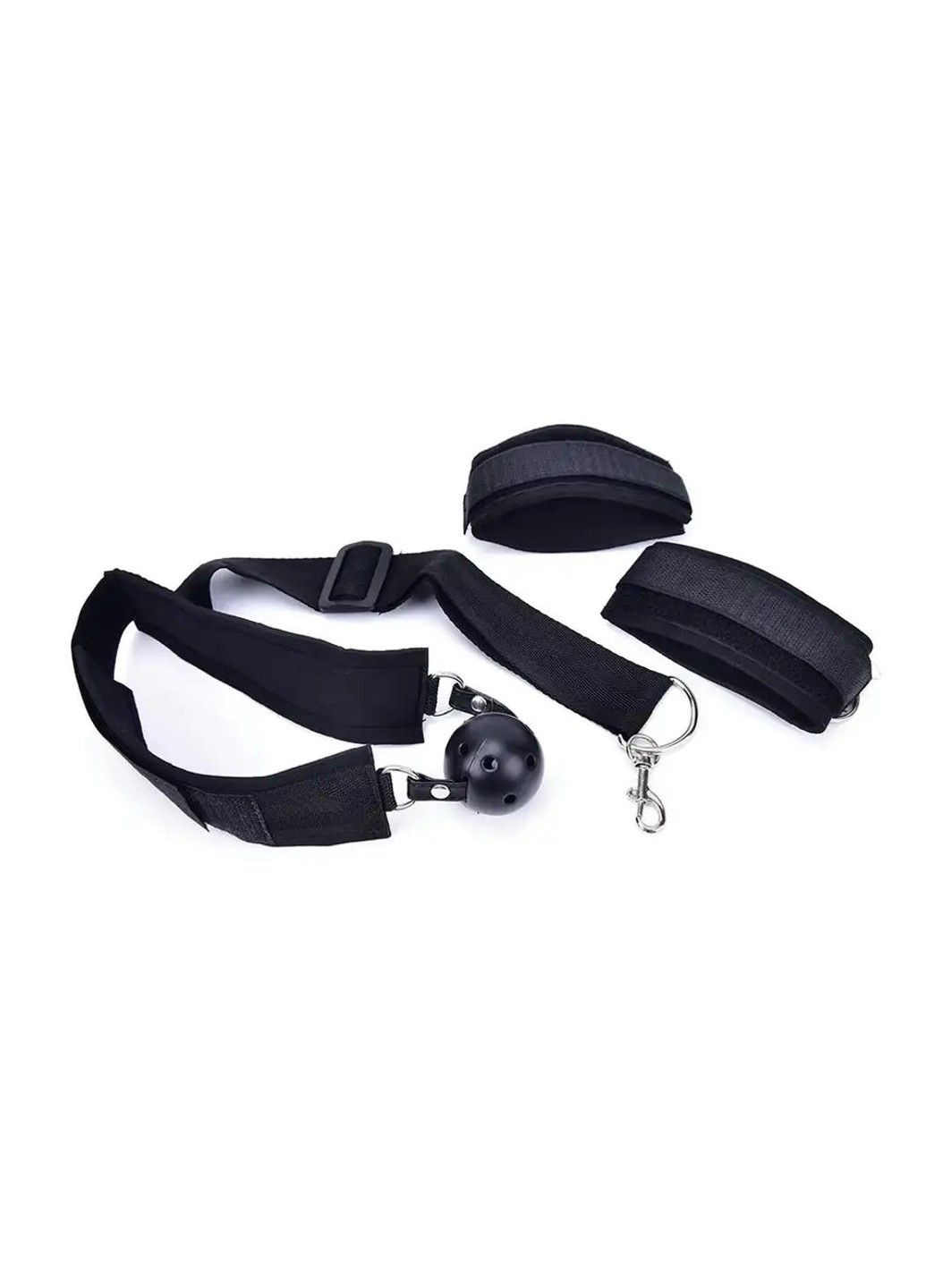 Фиксатор черного цвета для связывания с кляпом БДСМ We Love (284279470)