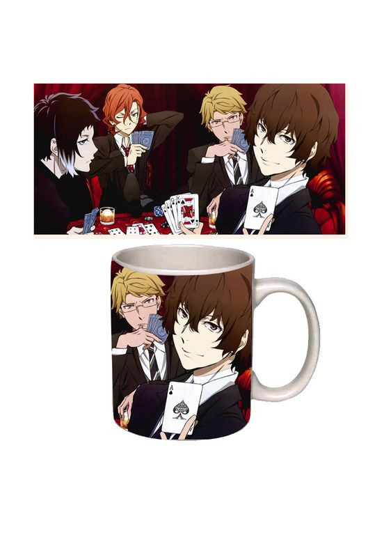 Чашка біла аніме Великий з бродячих псів (z0749) No Brand (326997269)