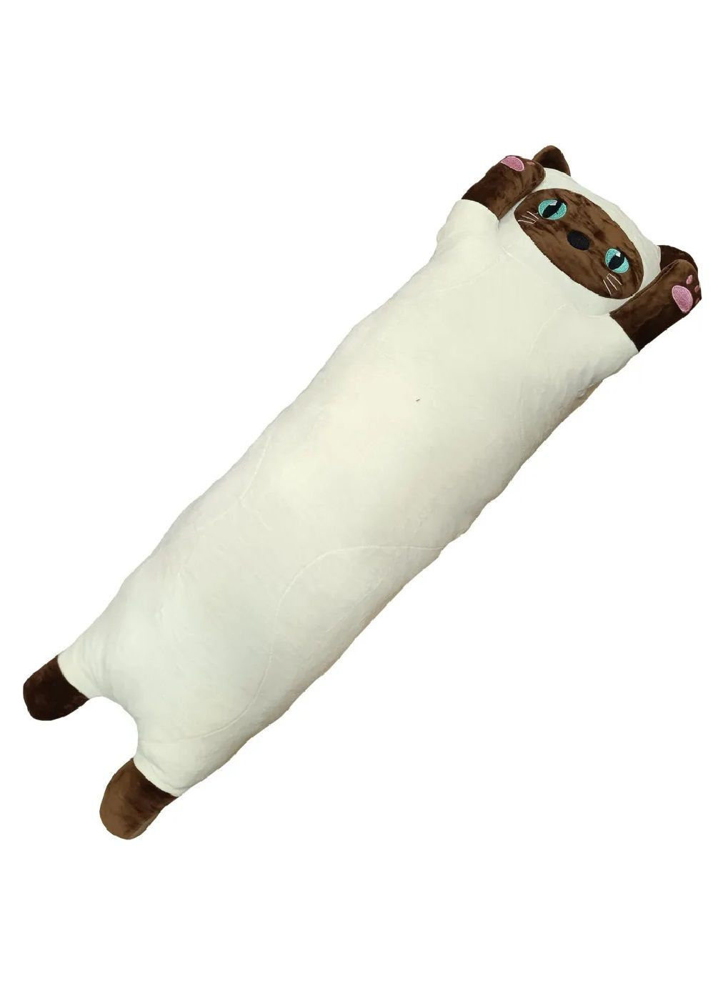 М'яка іграшка обіймашка подушка антистрес довга плюшева кішка кіт для дітей дорослих 105 см (476495-Prob) Сіамська Unbranded (282969858)