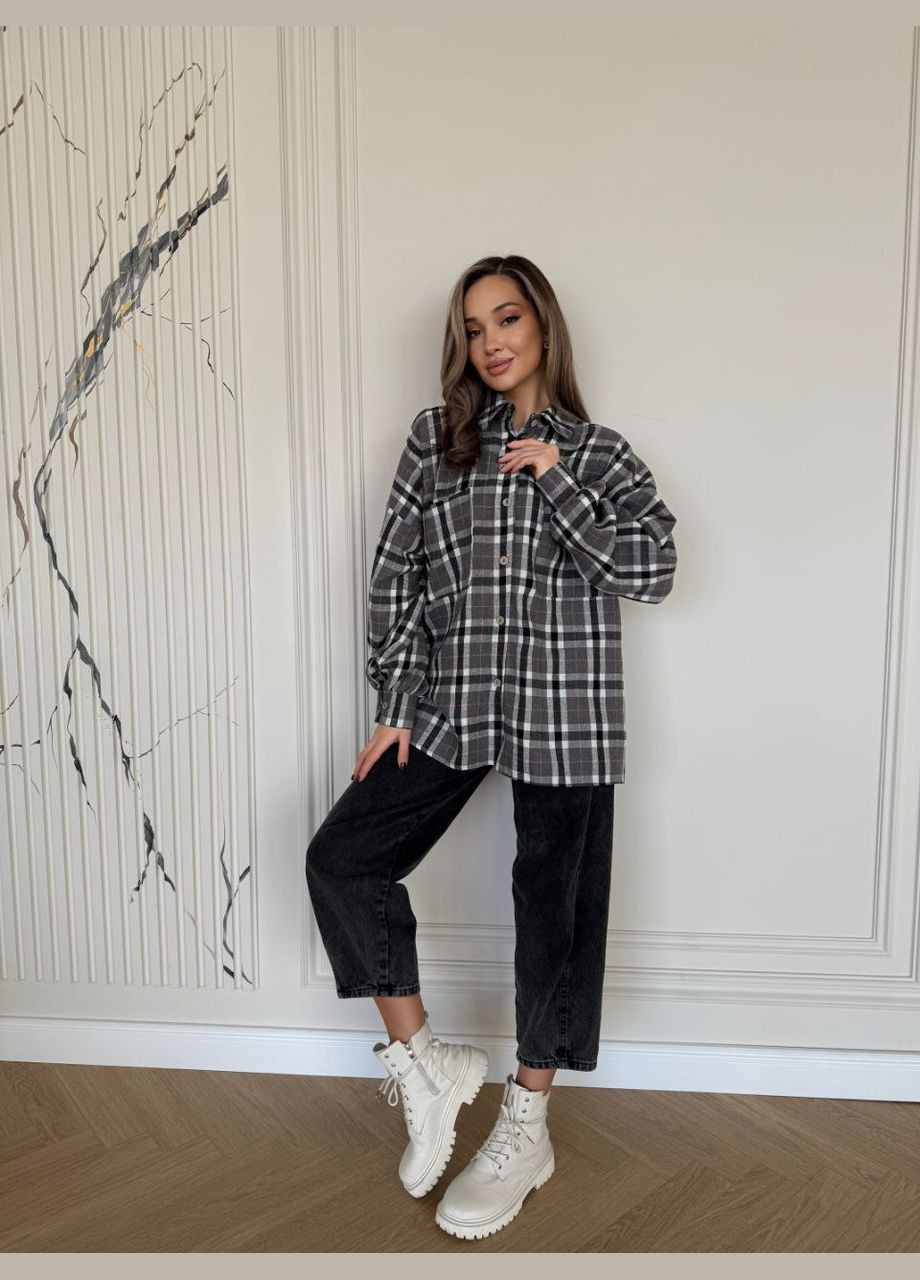 Серая рубашка Fashion