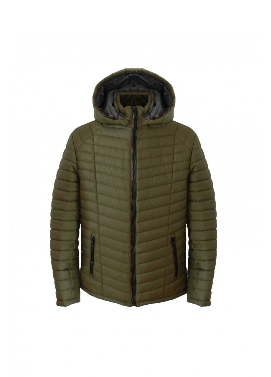 Зеленая демисезонная куртка k-07.1 green Borenia