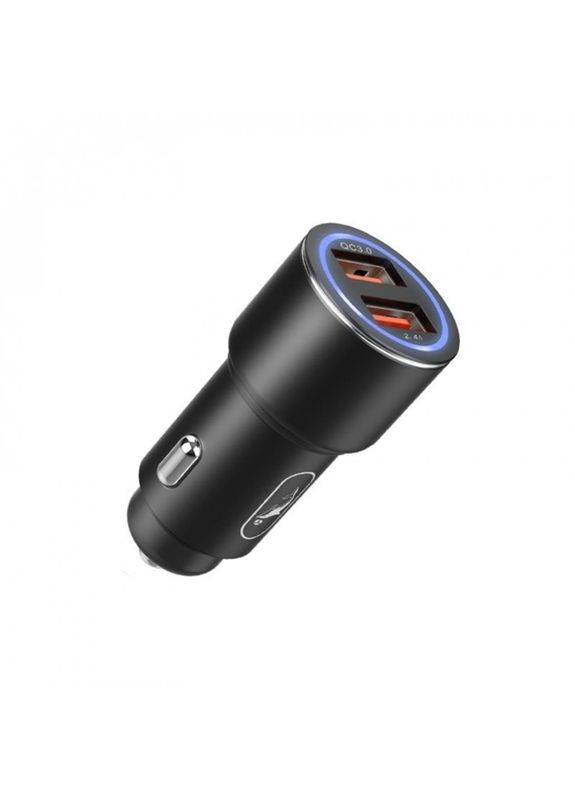 Автомобильное зарядное устройство SZ15 Aluminium QC3.0 (2USB, 2.4A) Black (AZP-000087) SkyDolphin (368583571)