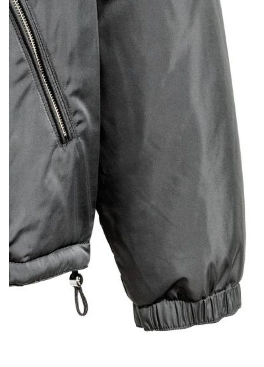 Темно-серая демисезонная мужская куртка бомбер н&м (56654) xl темно-серая H&M
