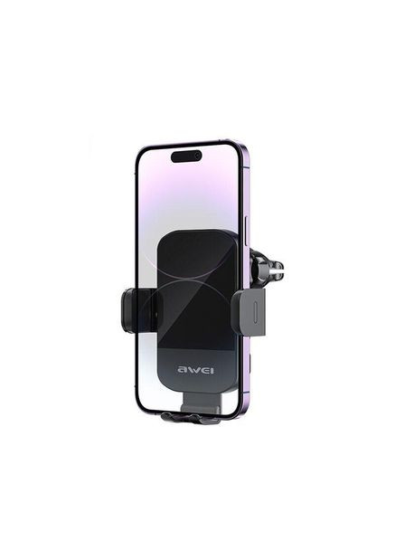 Автодержатель X43 15W Car Holder Wireless Charger Black Awei (302293694)
