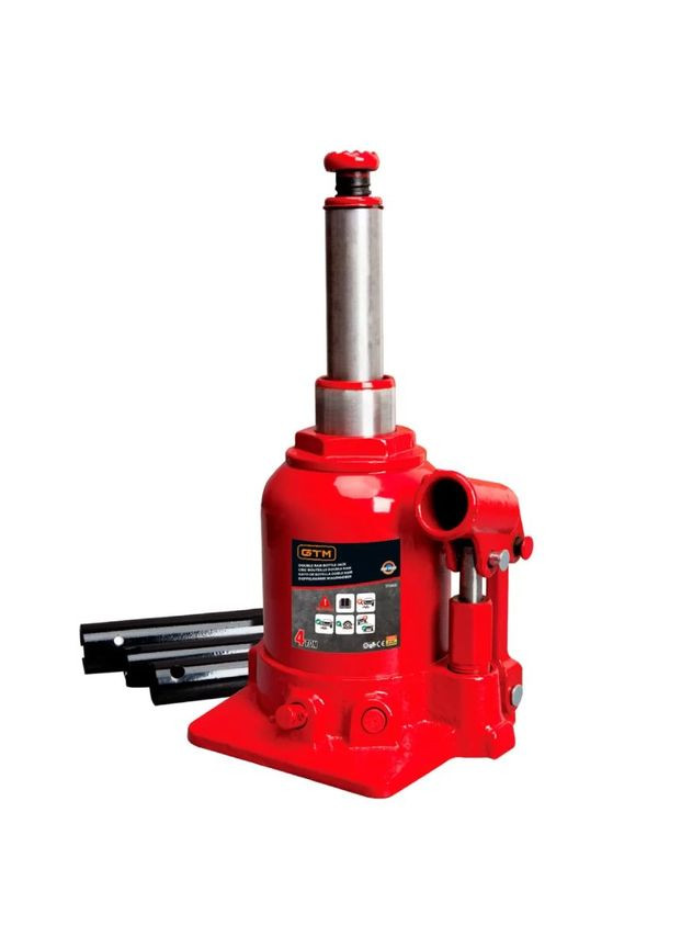 Домкрат TF0402 (4 т, 390 мм) гидравлический бутылочный (26063) GTM (336948245)