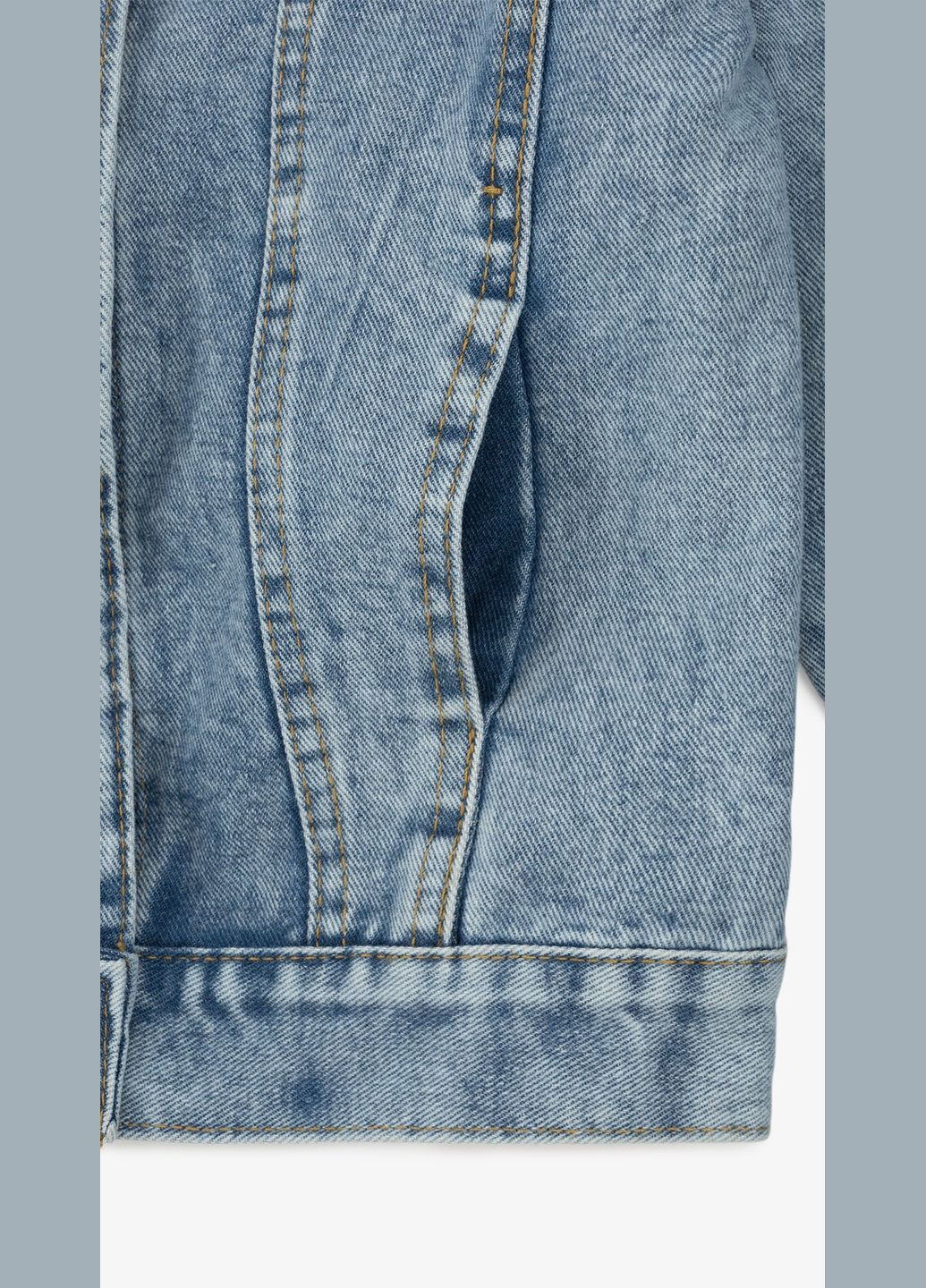 Синяя летняя куртка джинсовая для девочки 2508 116 см shop (2000999162541) Dinomin