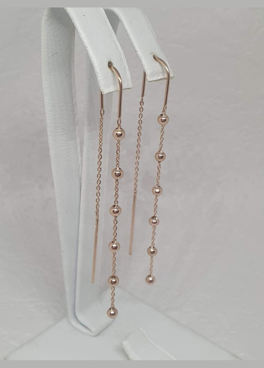 Золотые серьги-протяжки. 580123 Tango (290896335)