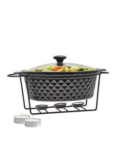 Мармит керамический круглый 3,5л с подставкой KM-6427. Kamille (358504930)