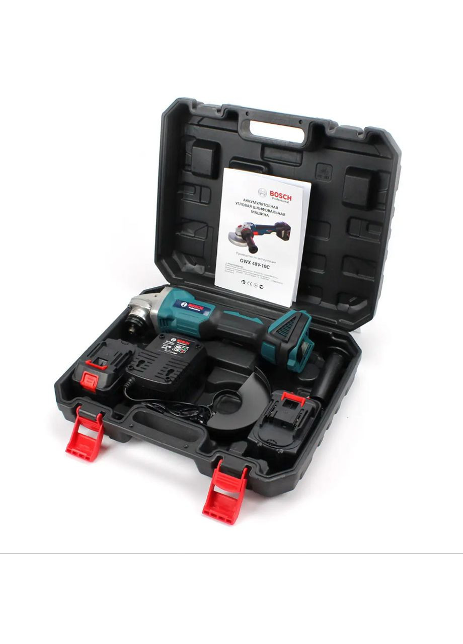 Аккумуляторная болгарка GWX 48V-10C (48V, Ø125 мм). КШМ Макита, угловая шлифмашина, турбинка Bosch (368682176)