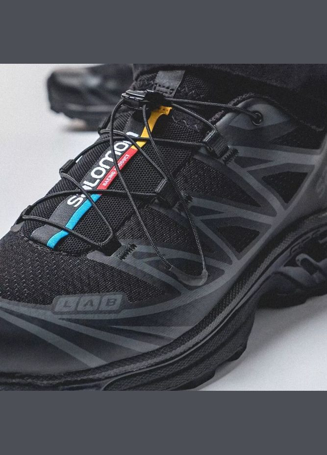 Шнурки з фіксатором Quicklace для взуття Salomon 120 см Чорні No Brand (326065977)