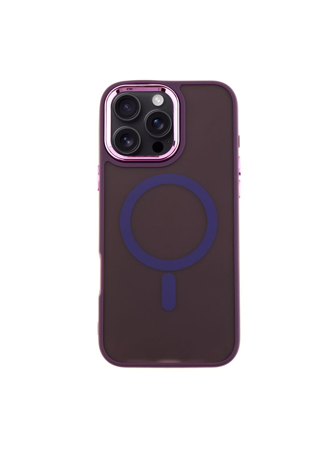 Чехол TPU+PC Space Magnetic Color with Magsafe для iPhone 16 Pro Цвет Dark Purple No Brand Apple iPhone 16 Pro 2024 (336152484)
