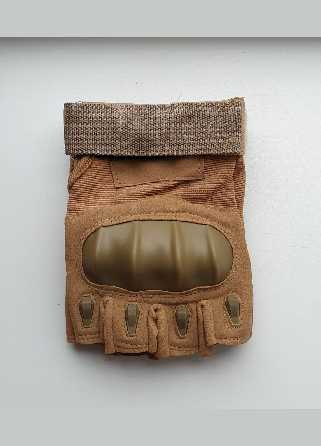 Тактические мужские перчатки без пальцев с твердыми костяшками No Brand (301535466)