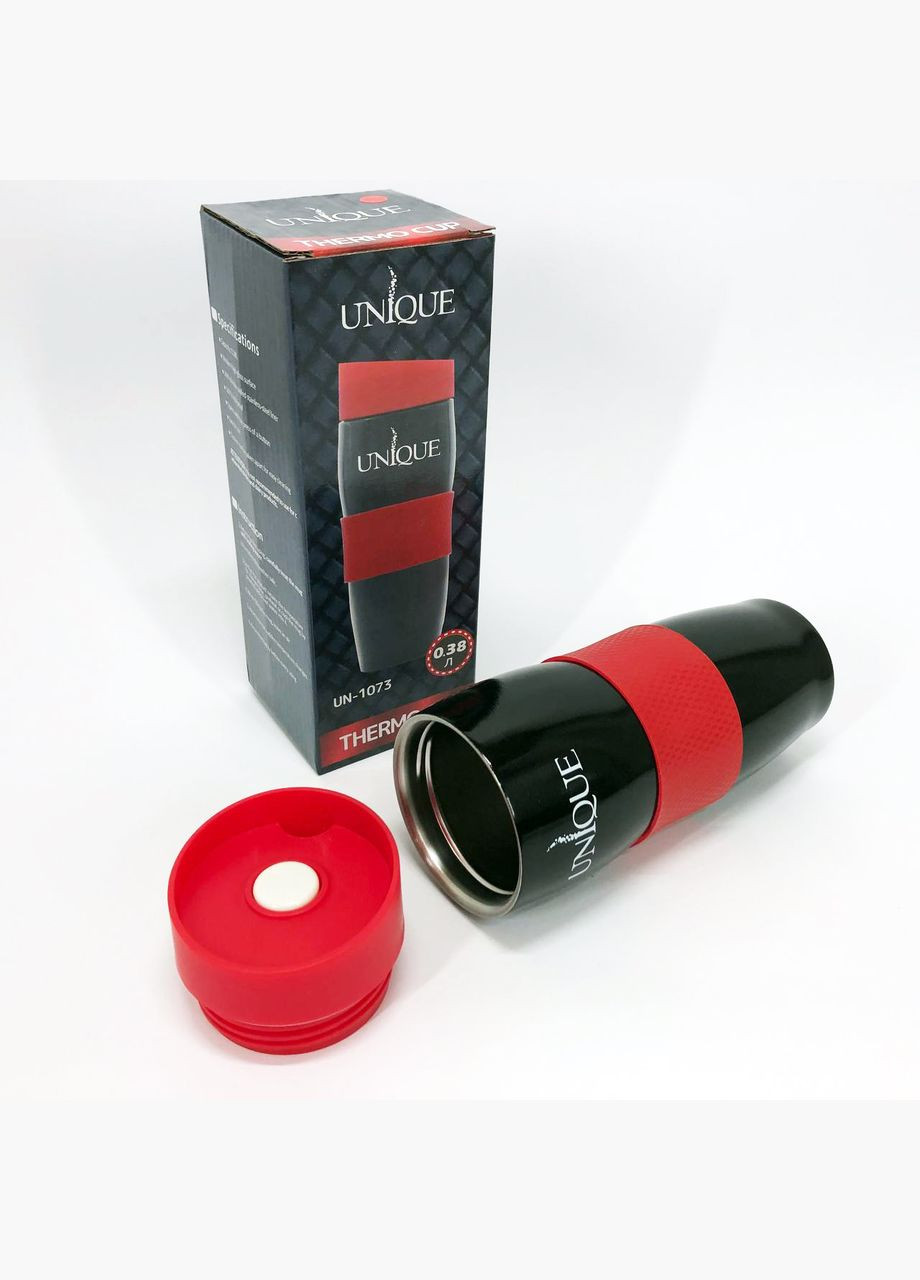 Термокружка UN-1073 0.38 л Термокружка для школьников, Качественный семейный термос. Цвет: красный Unique (364665706)