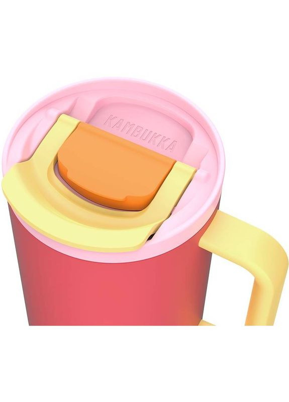 Термокружка Rio Pink Papaya 950 мл Coral/Yellow (11-08002) Kambukka (324022078)