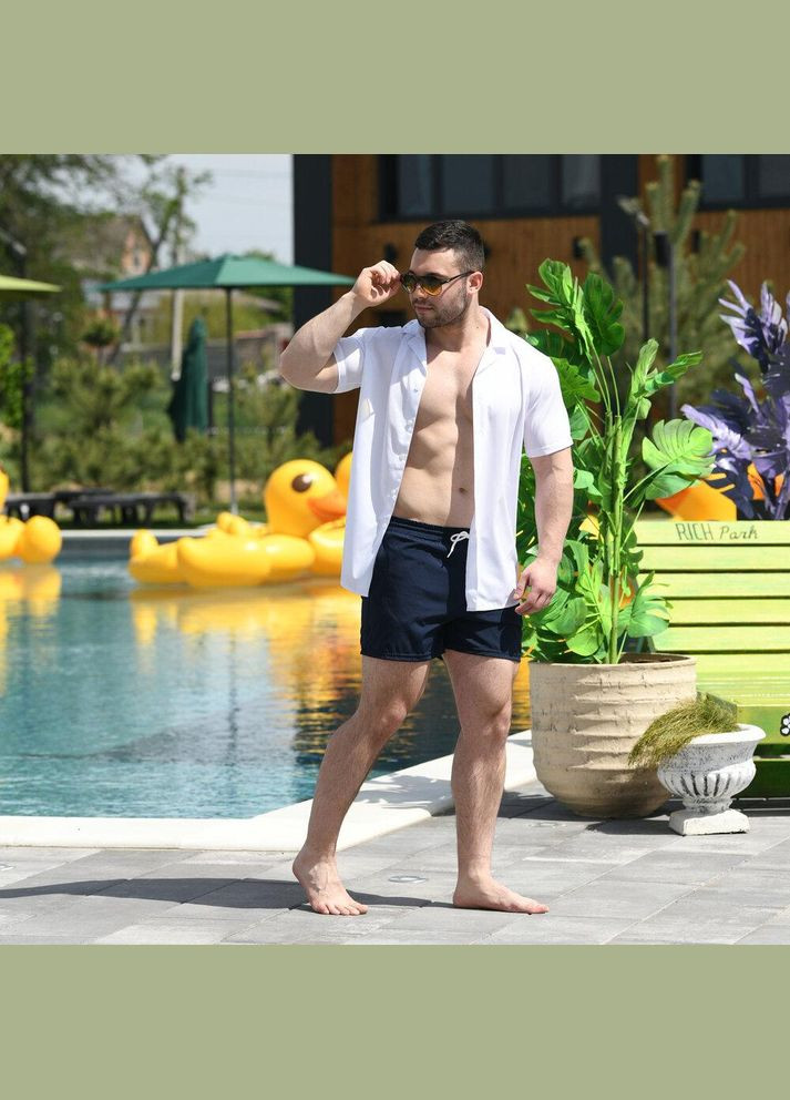 Мужские шорты для плавания темно-синие No Brand (345648000)