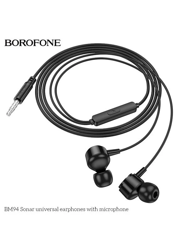 Наушники проводные BM94 (3.5mm) (6941991115820) Borofone BM94 Sonar (382945600)