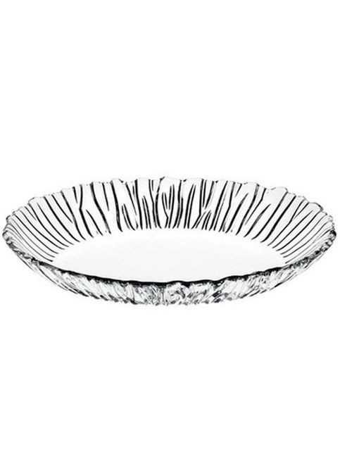 Глибока скляна страва Aurora овальна 25х19см для сервірування столу нарізка десерти канапе Pasabahce (368977264)