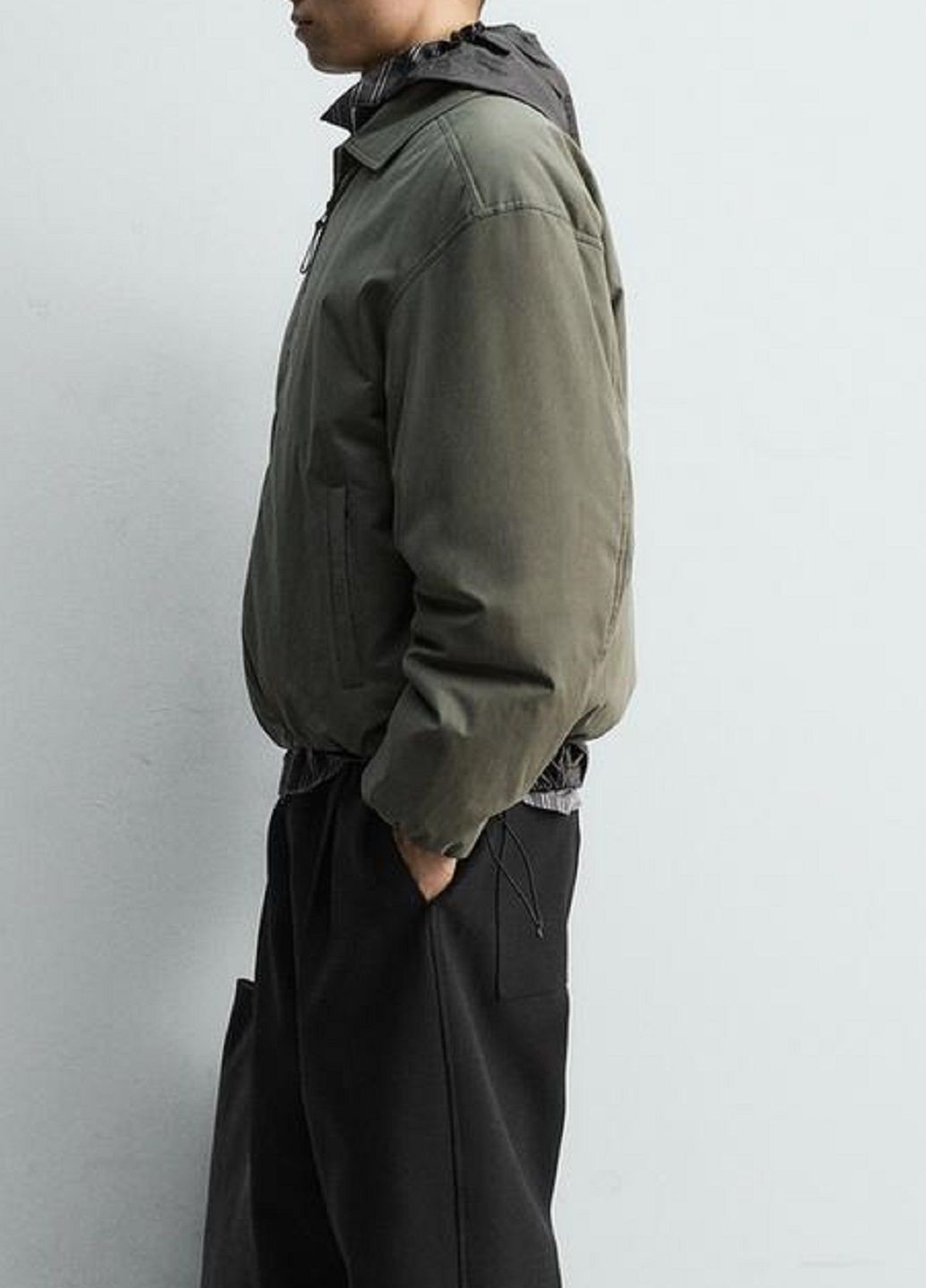 Зеленая демисезонная куртка Zara