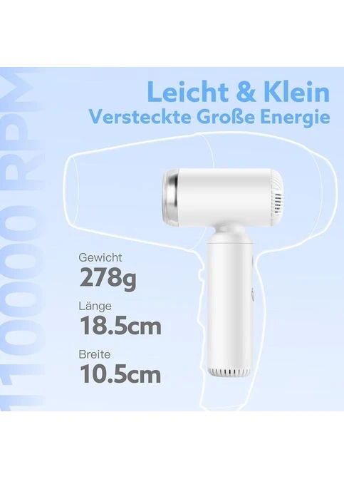 Фен Webeauty H5, 1300W, 110000 об/хв, 220–240V, іонізація, білий No Brand (389497901)