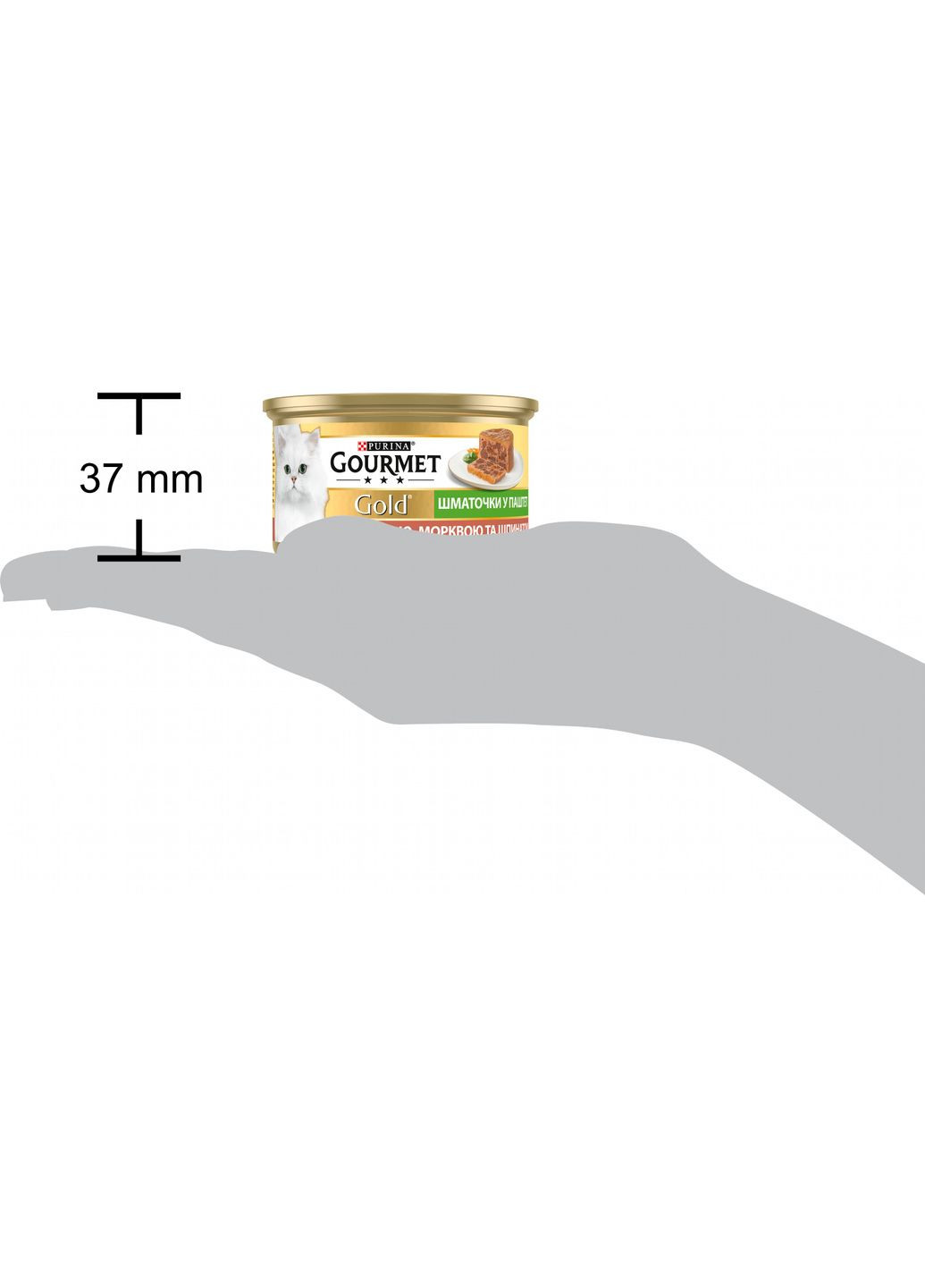ПАК влажного корма для кошек Purina Gold Кусочки в паштете с уткой, морковью и шпинатом 24 шт по 85 г Gourmet (314710200)