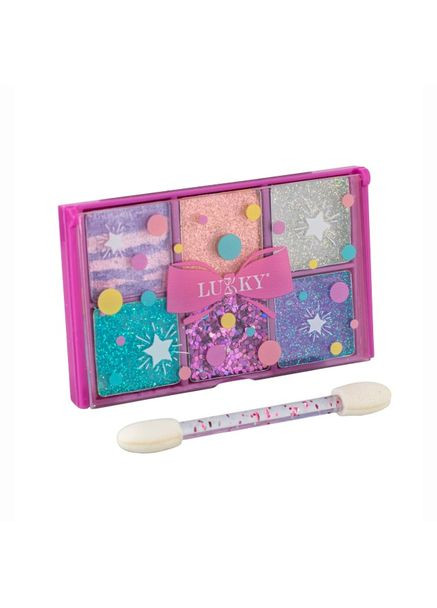 Тіні для повік сяючі, пресовані, з аплікатором. Палетка 6 кольорів Home (333032080)